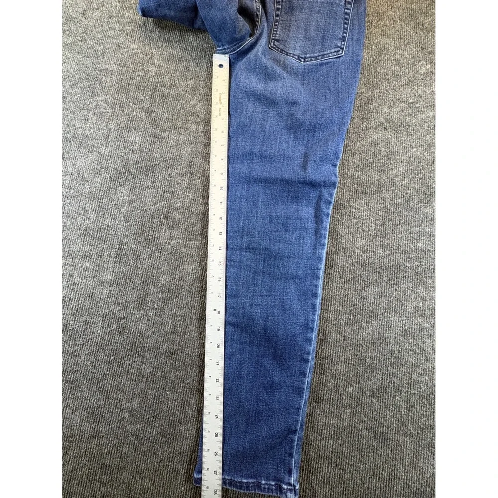 JJill Denim Authentic Fit Slim Ankle Jeans Women 6 Medium Wash Blue Tapered Leg